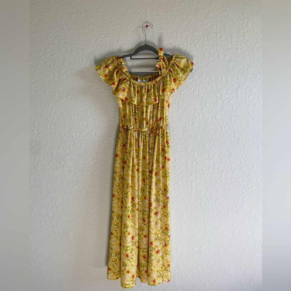 Yellow Floral Dress